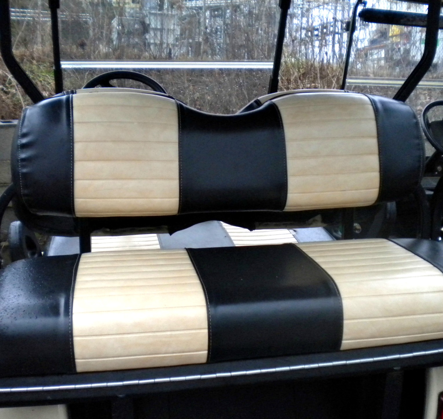 precedent golf cart rear seat