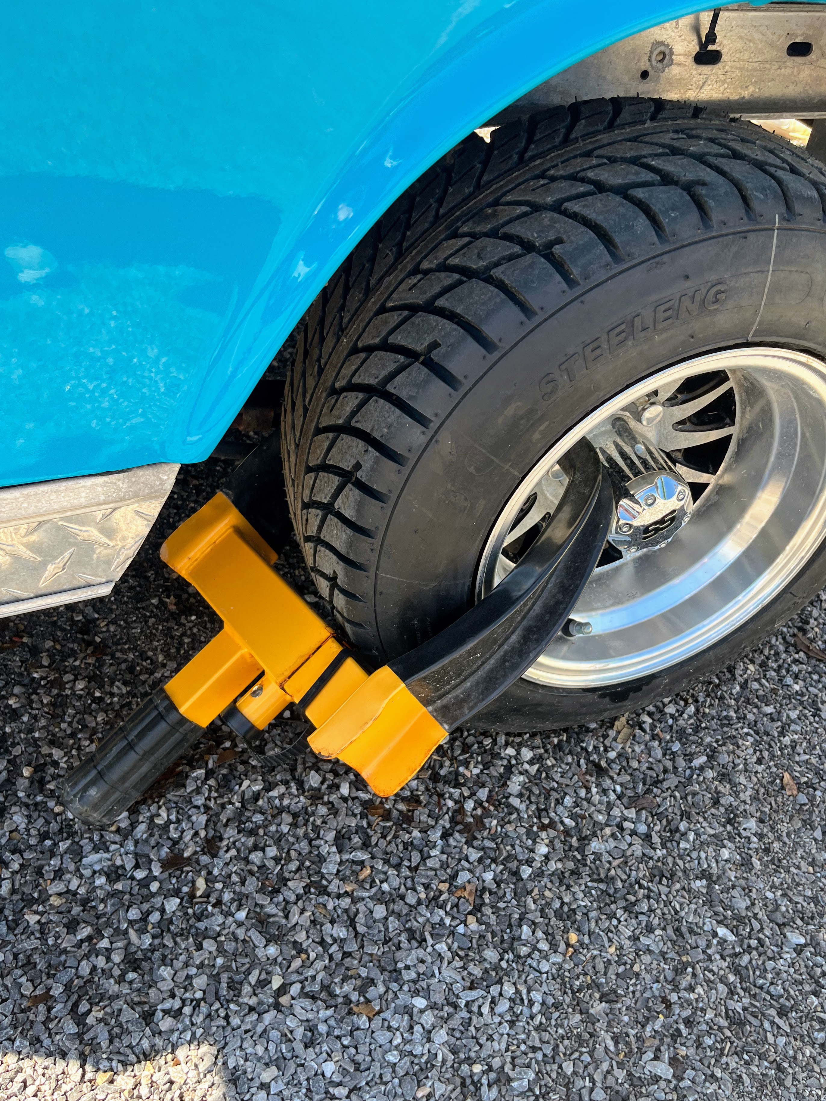 golf cart tire lock