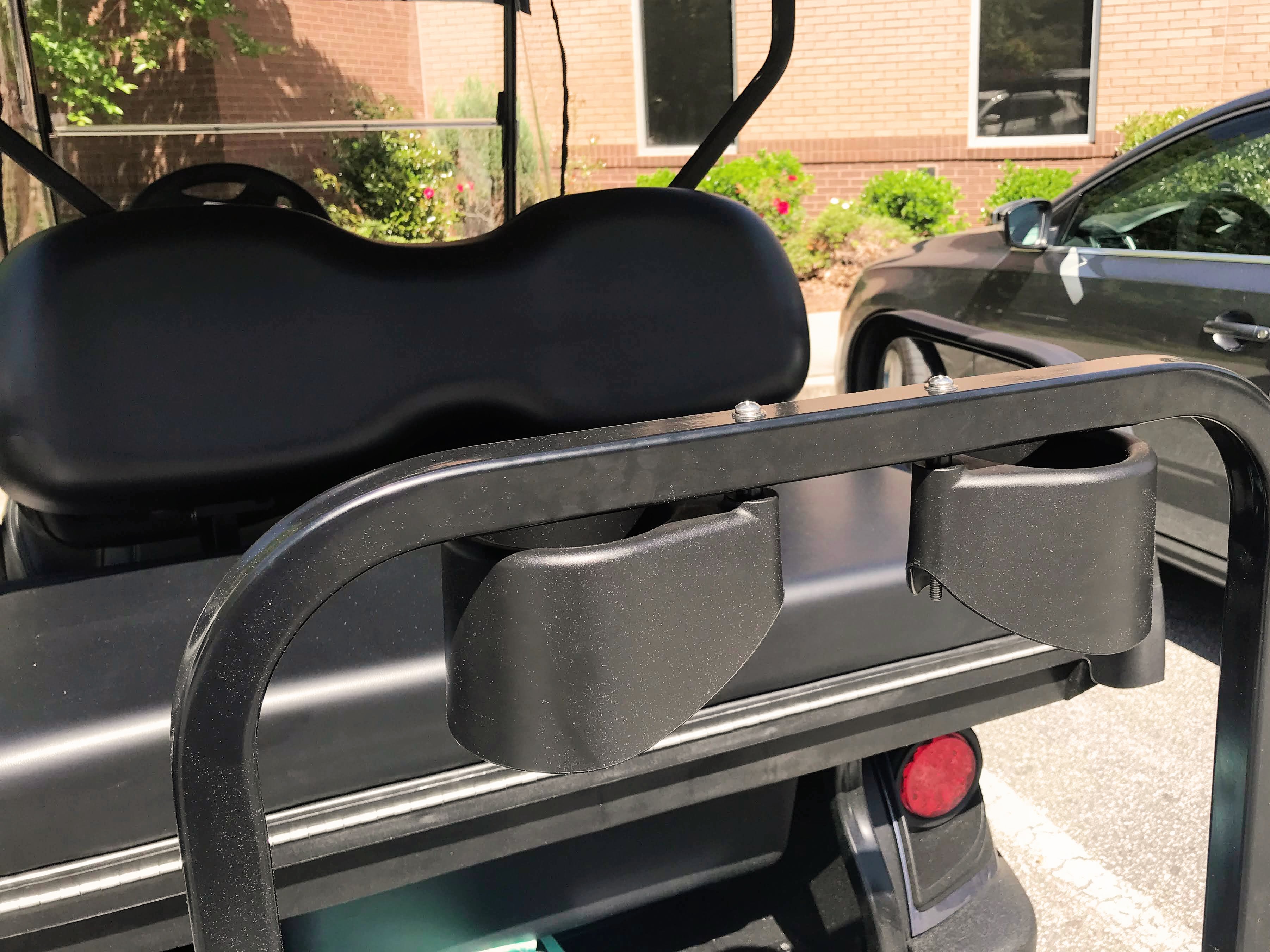 golf cart grab bar with drink holders