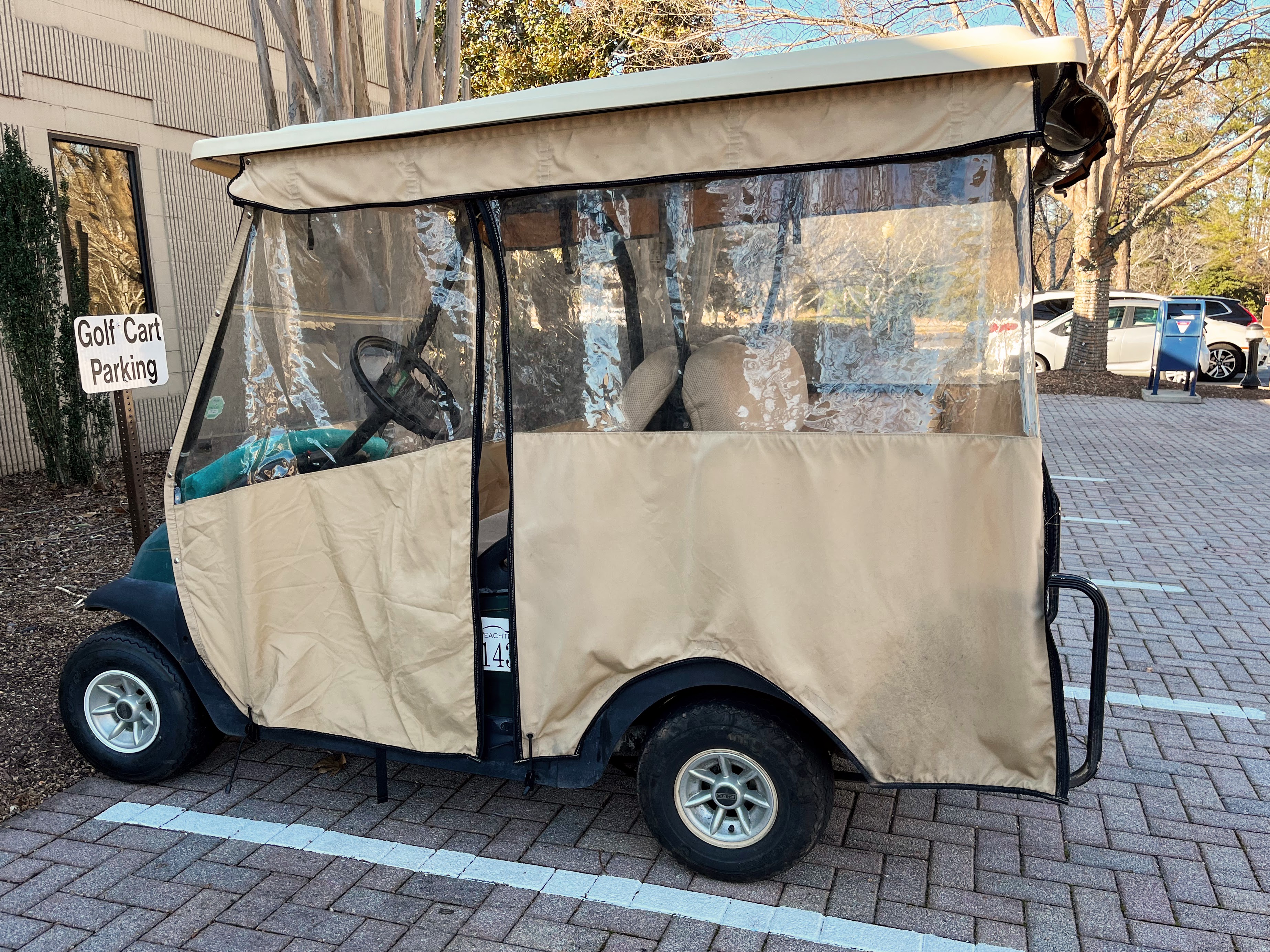 club car precedent tan enclosure