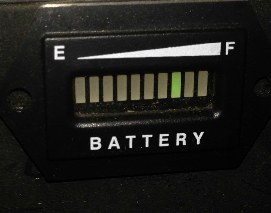 Yamaha golf cart battery indicator