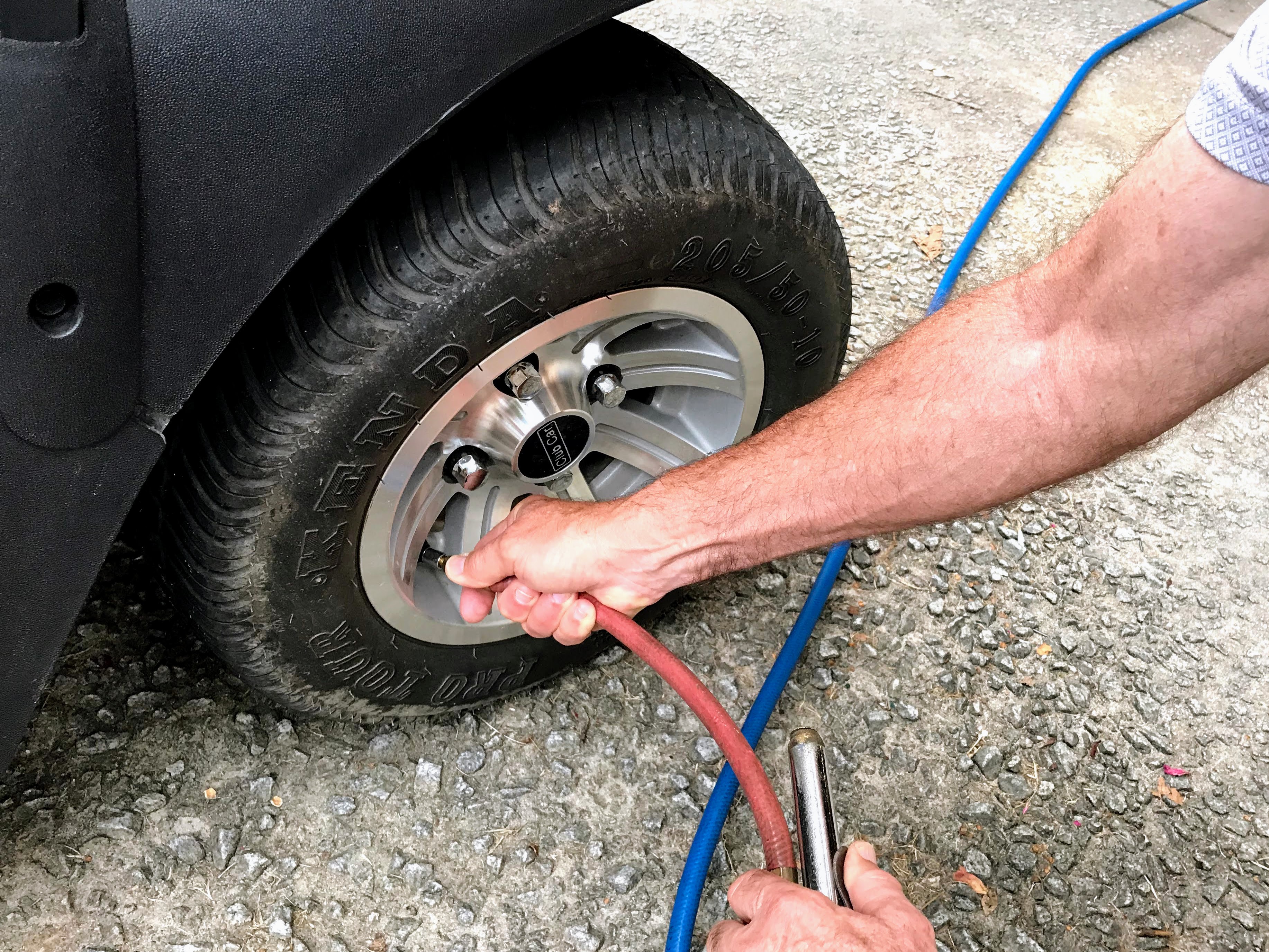 golf cart tire air pressure