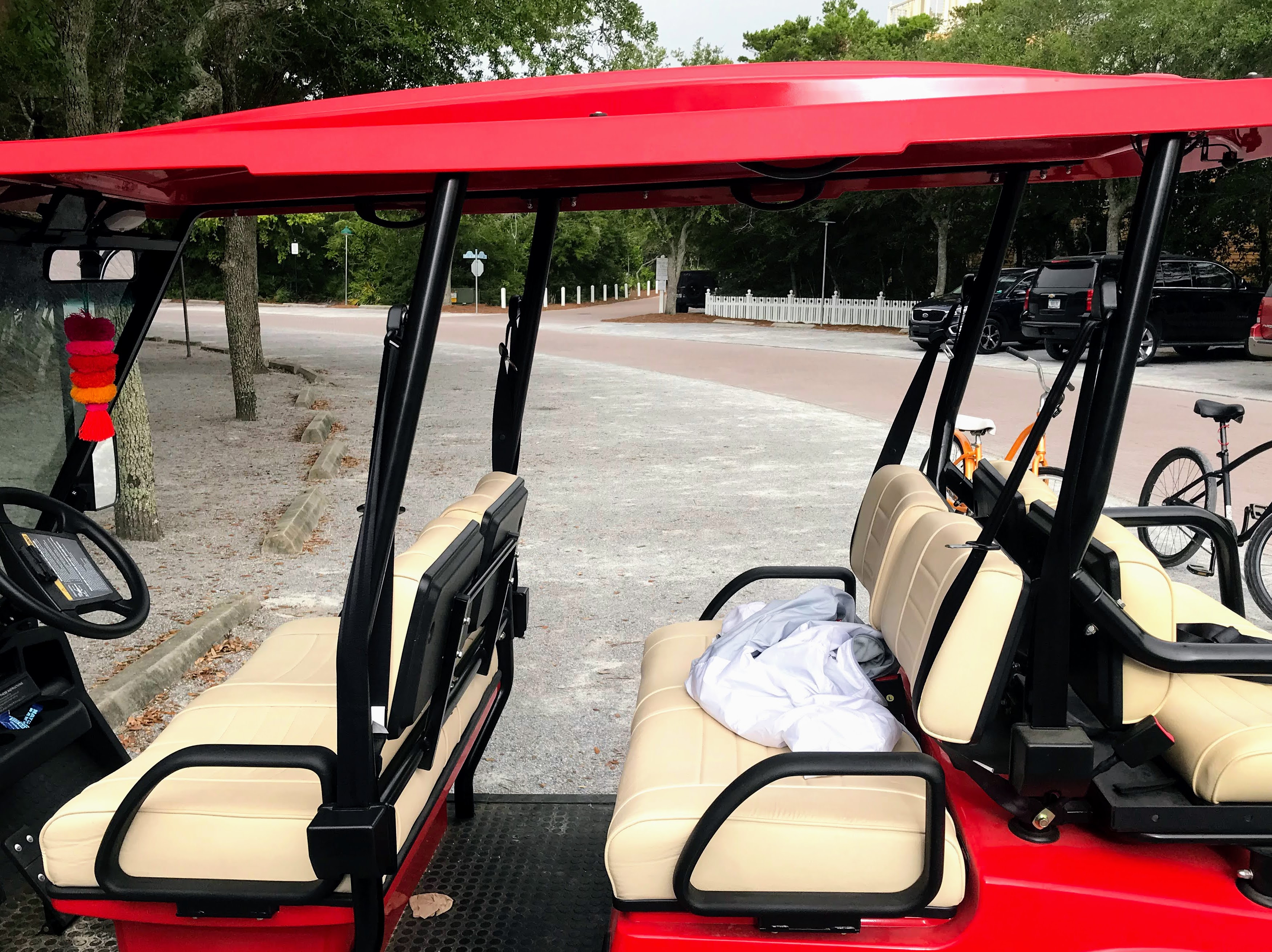red golf cart roof