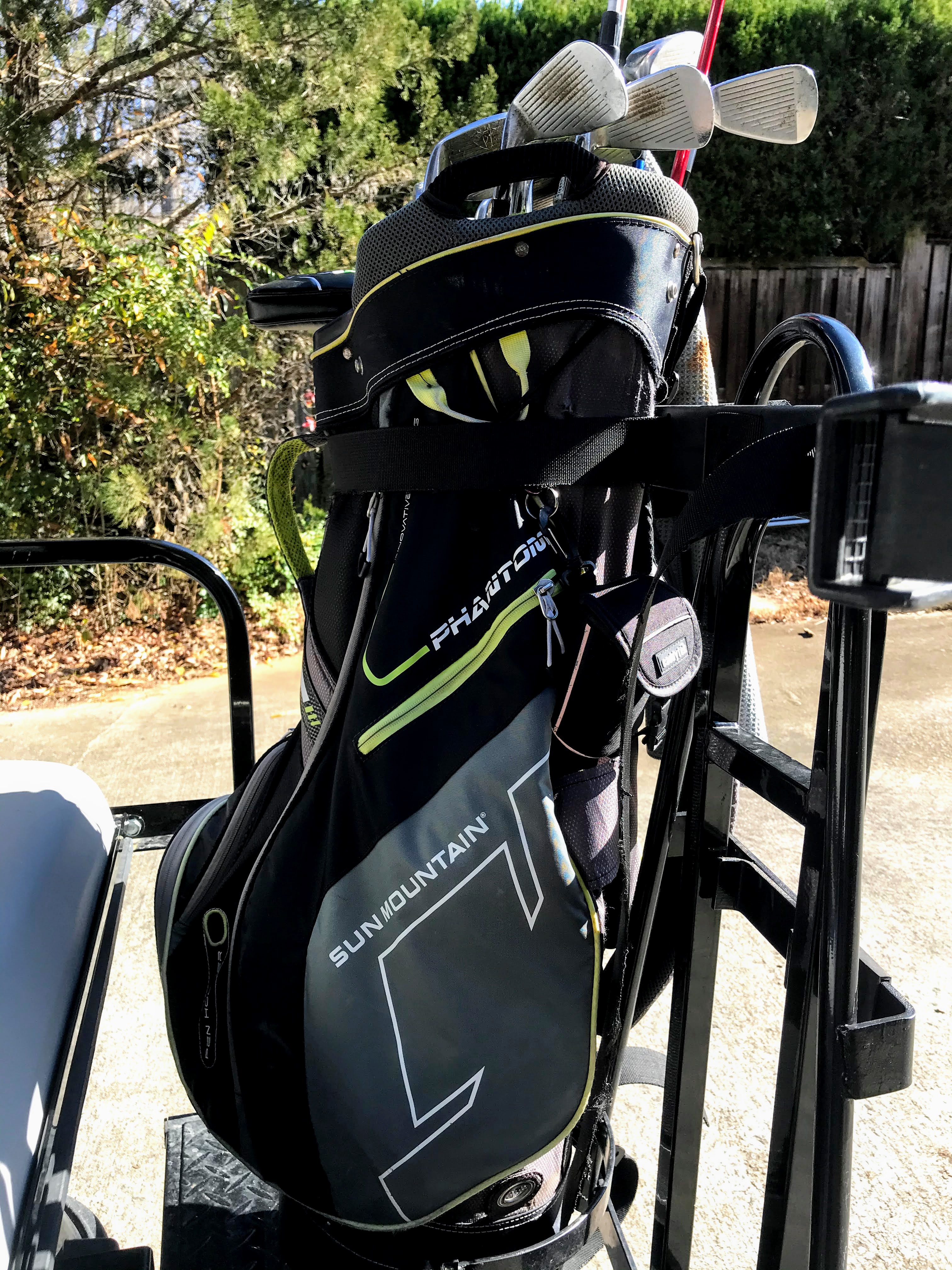 golf cart bag rack