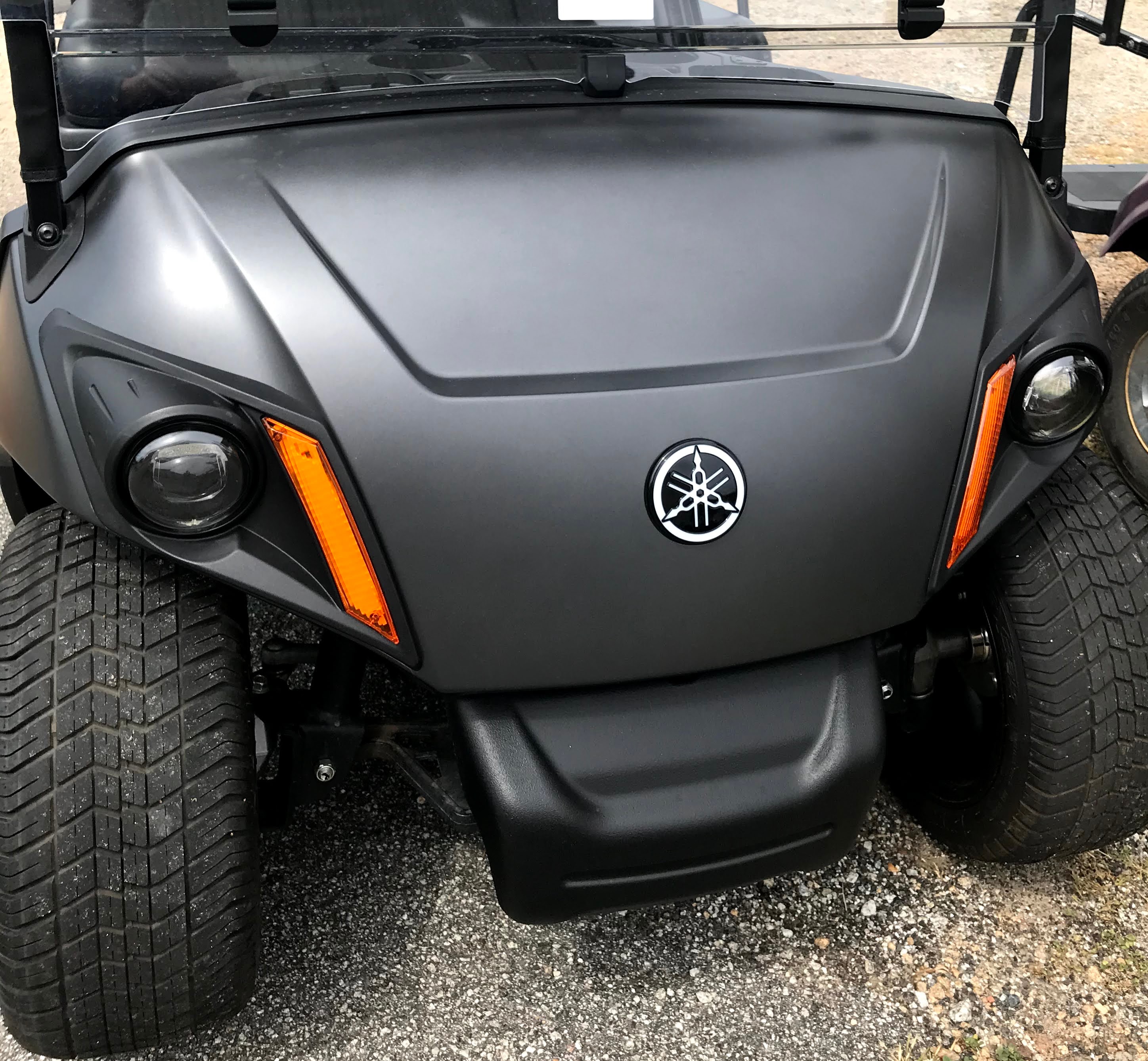 Matt dark grey Yamaha golf cart