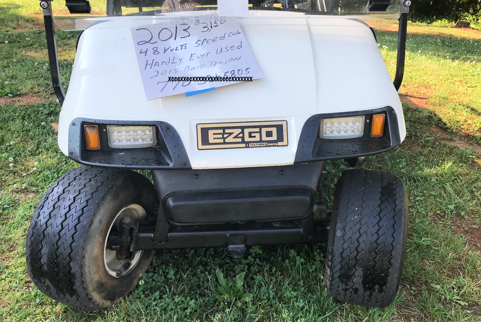 used EZ GO golf cart for sale