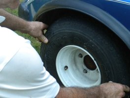 changing a golf cart tire