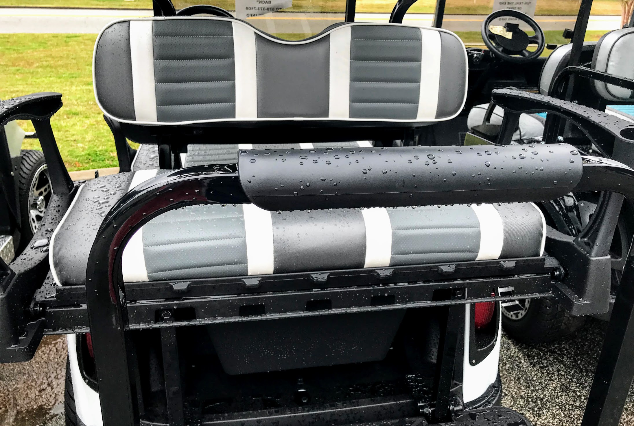club car precedent accessories: add a golf cart rear seat for extra passengers