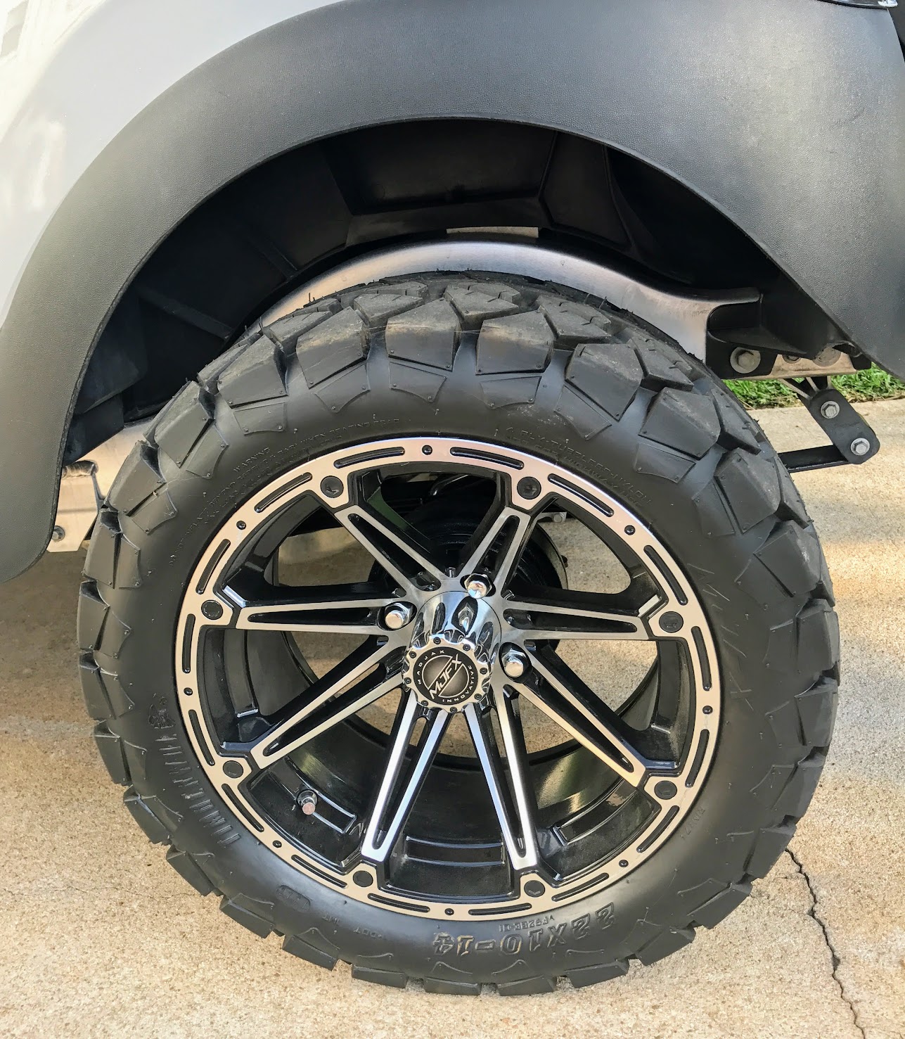 custom golf cart wheels