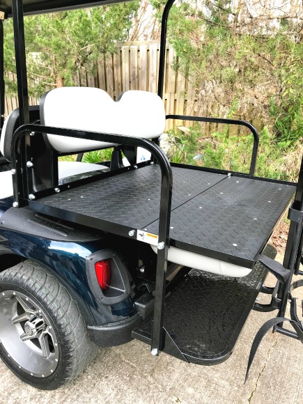 Can you add a back seat to a golf cart 4 Seat Golf Cart Make Room For Passengers Or For Hauling Stuff