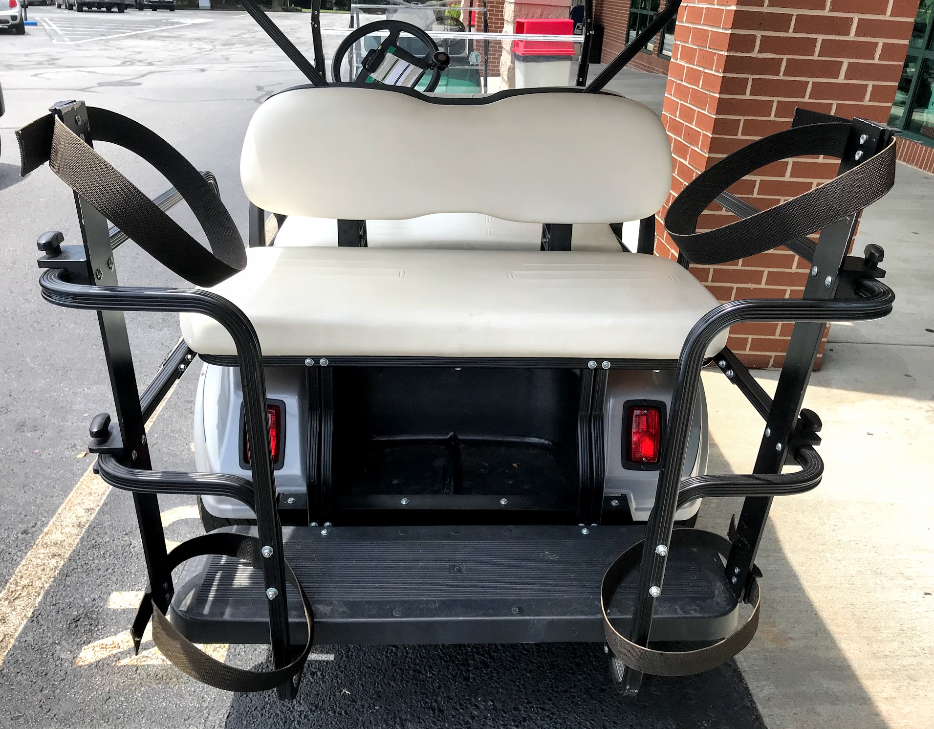 golf bag rack for 4 seat golf cart