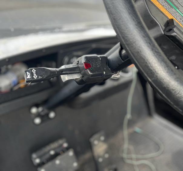 golf cart turn signal on steering wheel