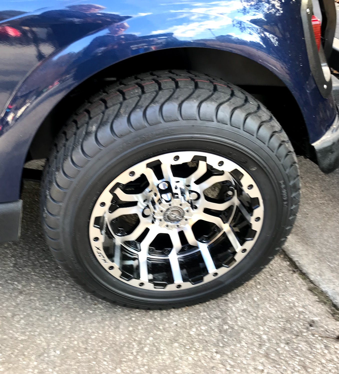 custom golf cart wheels