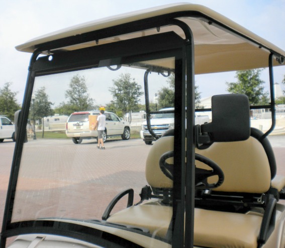 solid street legal golf cart windshield