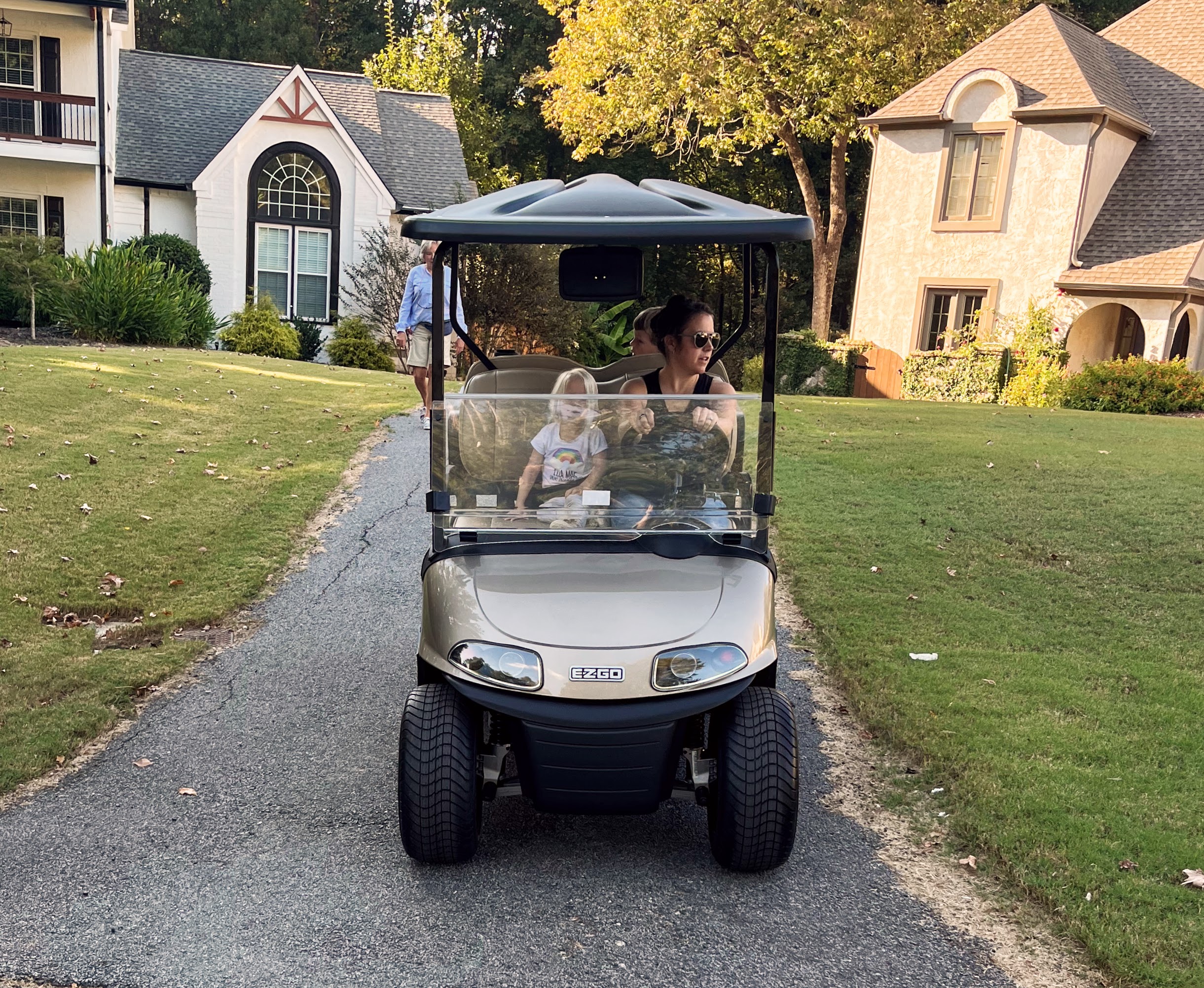 golf cart on path peach tree city