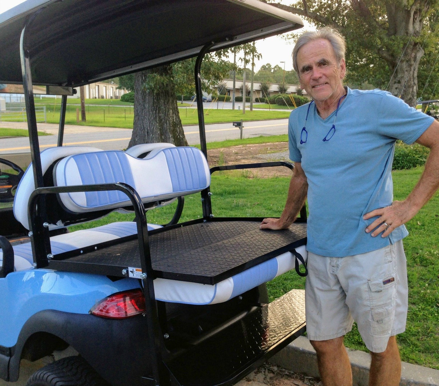 golf cart rear seat