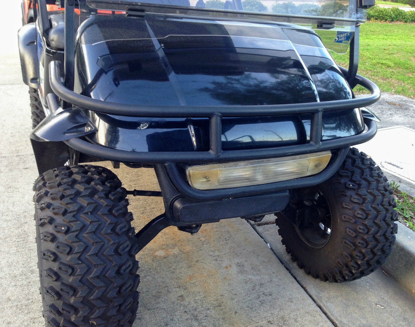 lifted golf carts