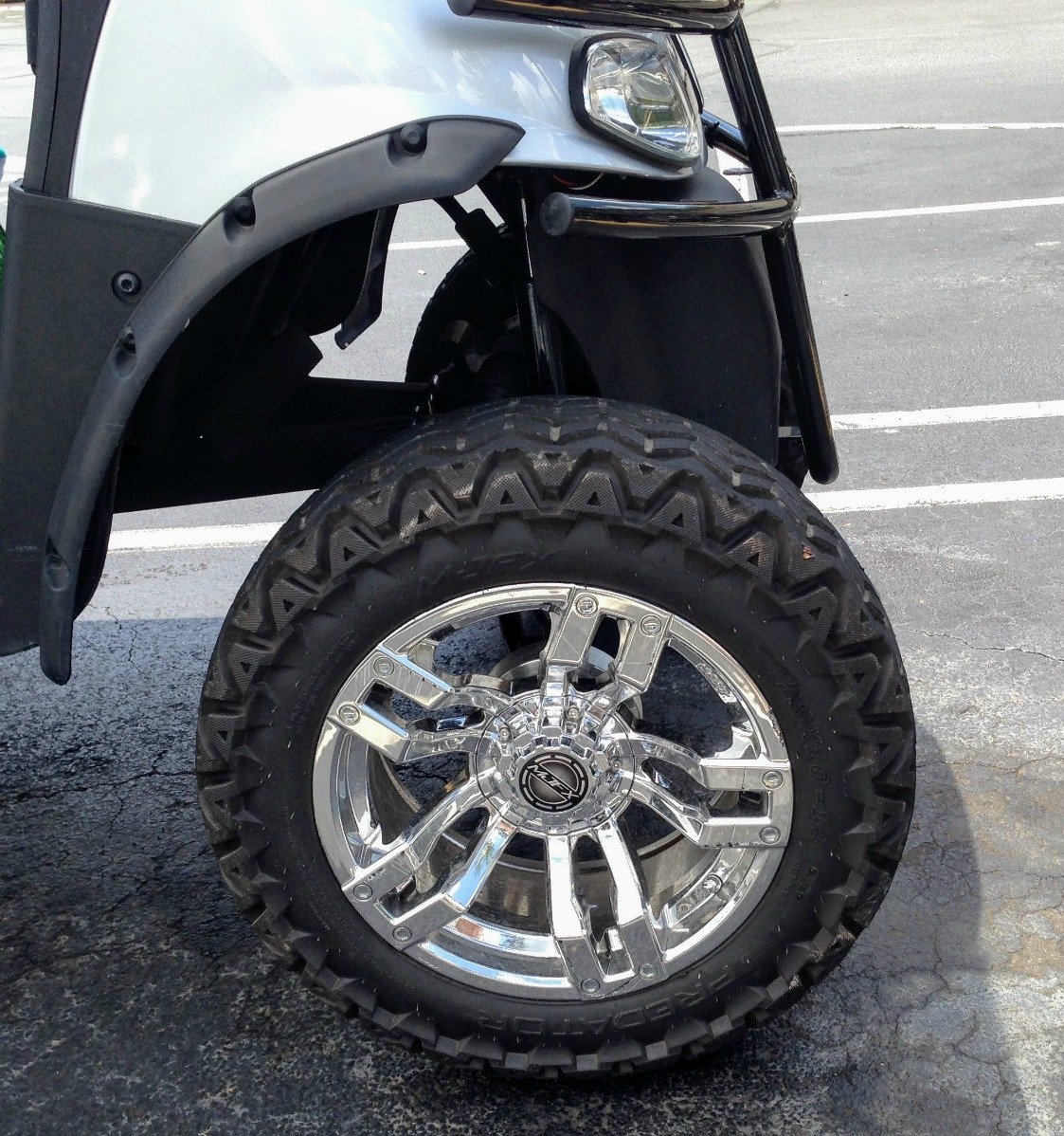 customize your gas or electric golf cart with fender flares