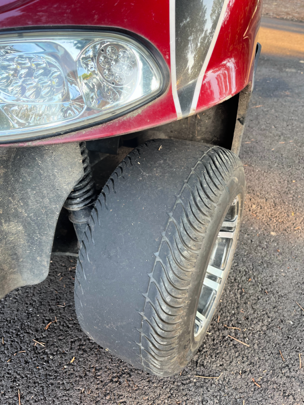 no tread left on golf cart tire