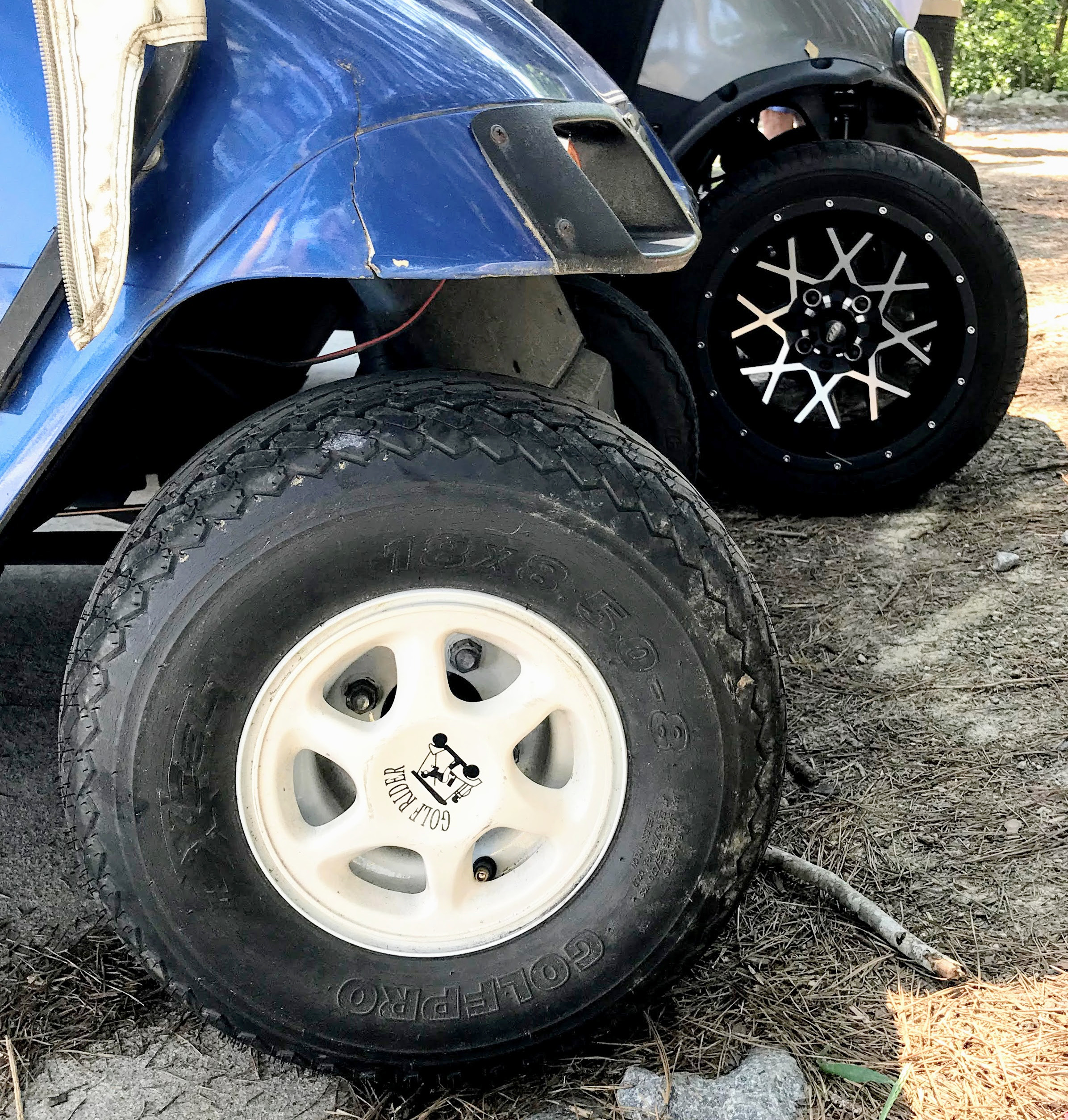 golf cart wheel cover or custom golf cart wheel