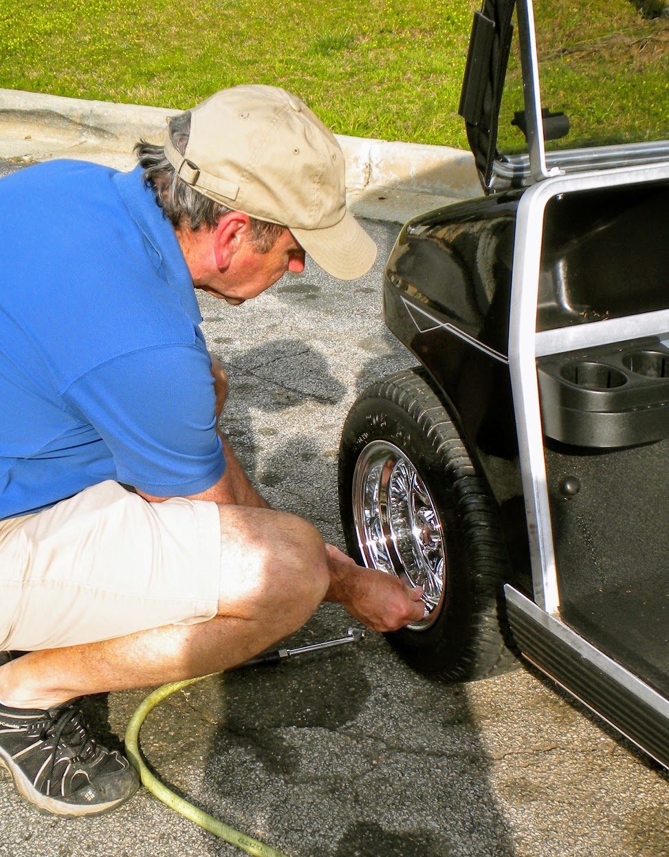 correct golf cart tire air pressure