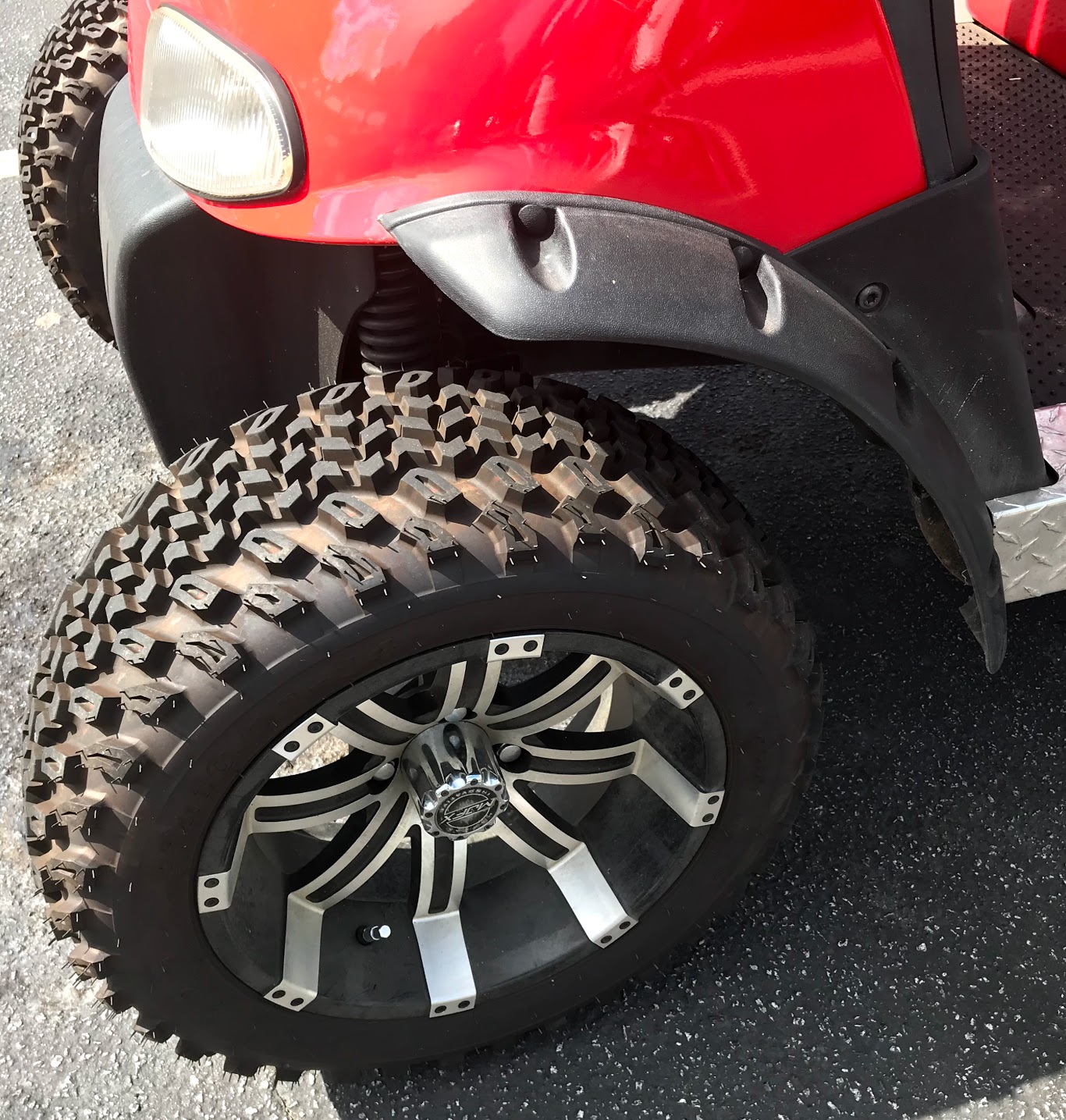 custom golf cart wheels
