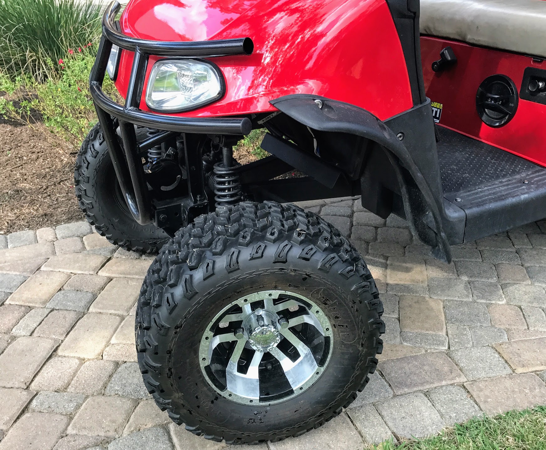 lifted golf carts