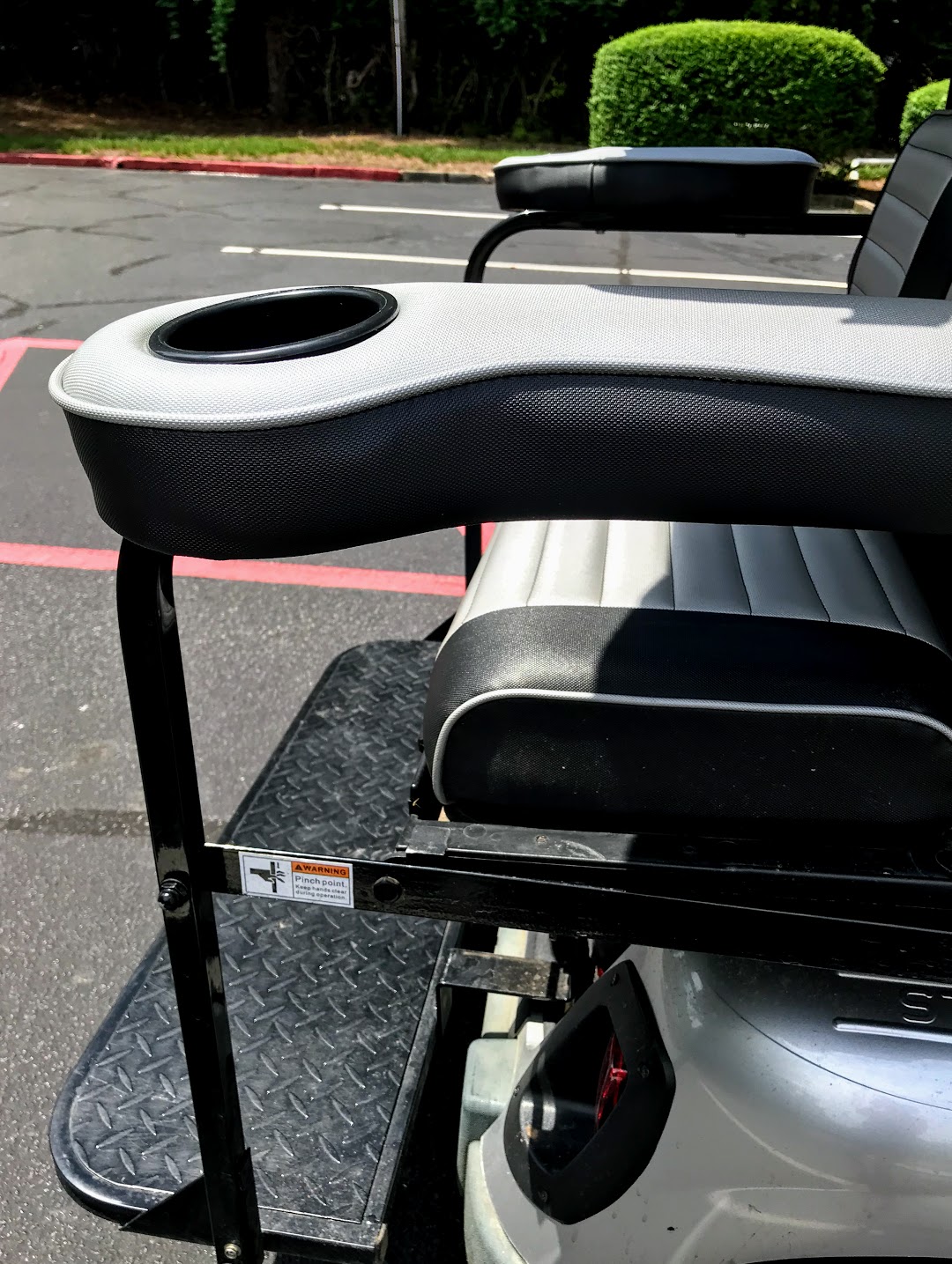 Club Car Accessory for rear seat passengers
