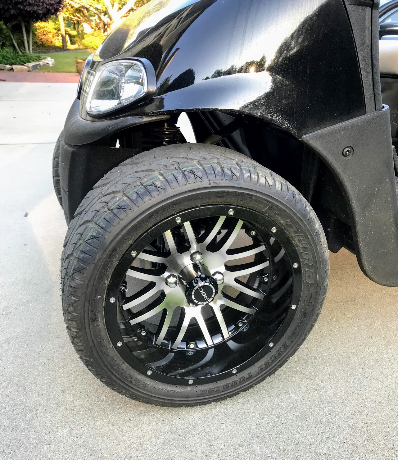 custom golf cart wheels