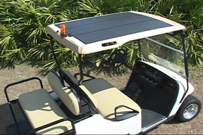 solar powered golf cart