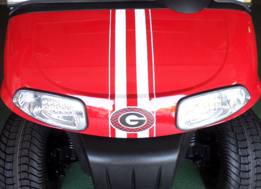 racing stripe golf cart decals